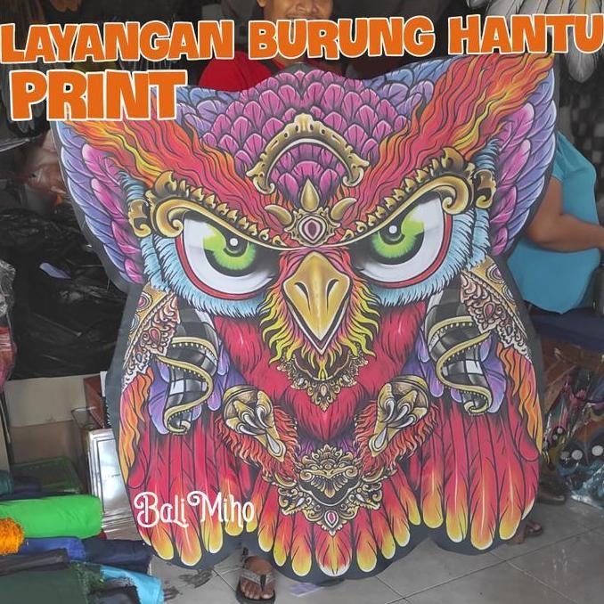 ,,,,,,,] LAYANGAN BURUNG HANTU PRINT/LAYANGAN CELEPUK PRINT/LAYANGAN LIPAT/BALI