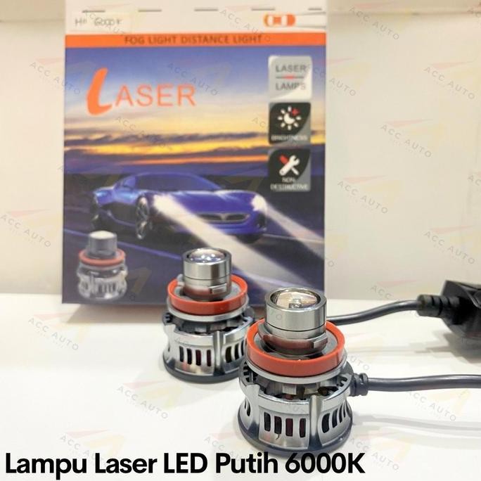 TERMURAH - _Lampu LED Laser Projector 6000 Putih H11 HB3 HB4 H7