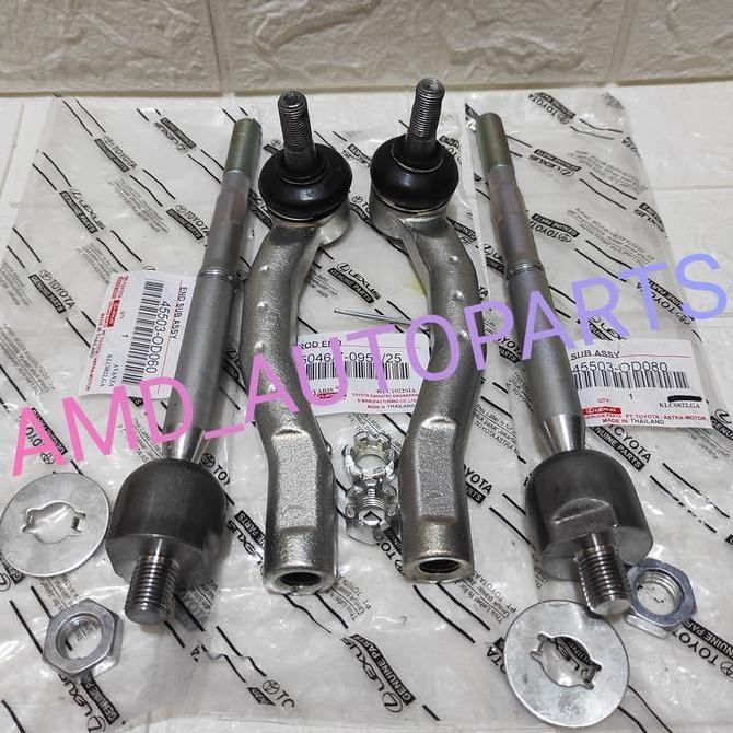 Tie Rod + Long Tie Rod Rack End New Vios Yaris Vios Gen 2 4pc Original Original