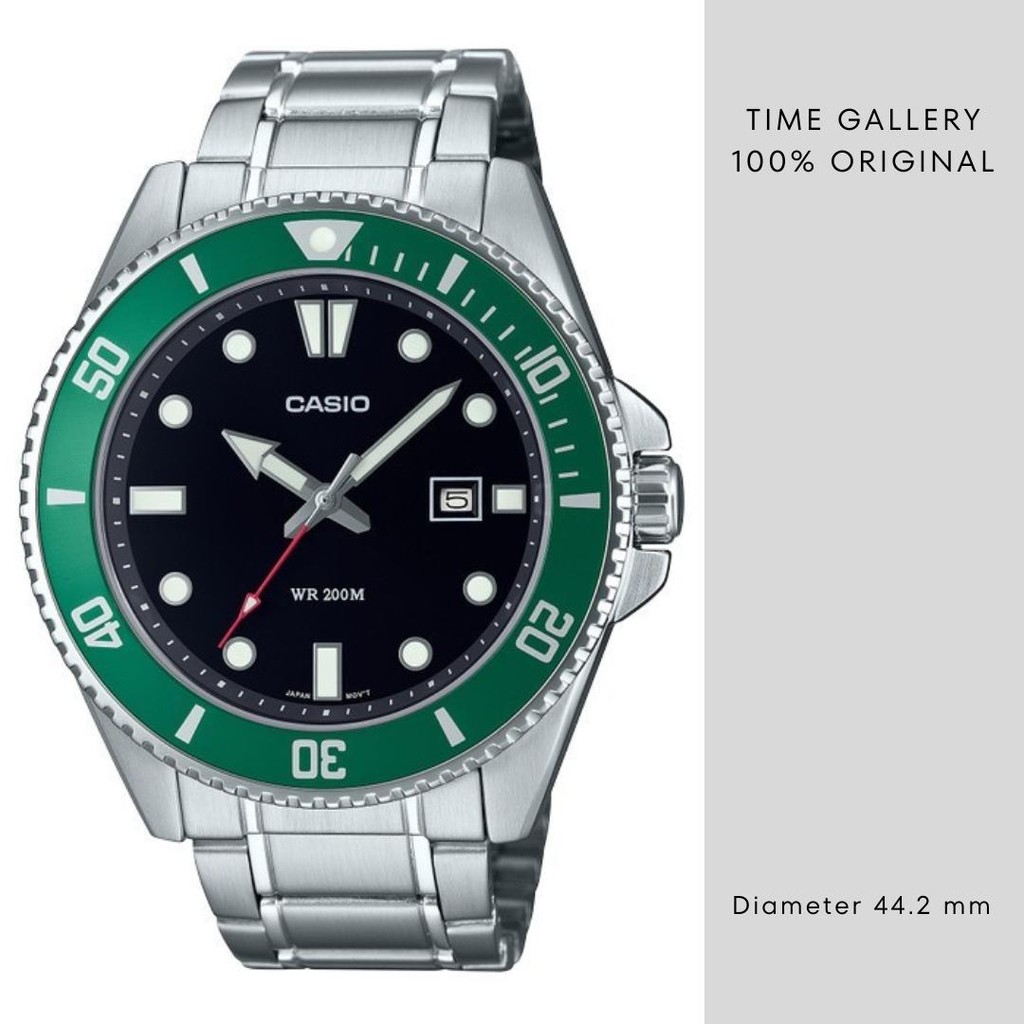 Jam Tangan 100% Casio Original Garansi Resmi Ori MDV-107D-3AVDF MDV107D3AVDF MDV107D 3ADF 3AV 3A 3 M