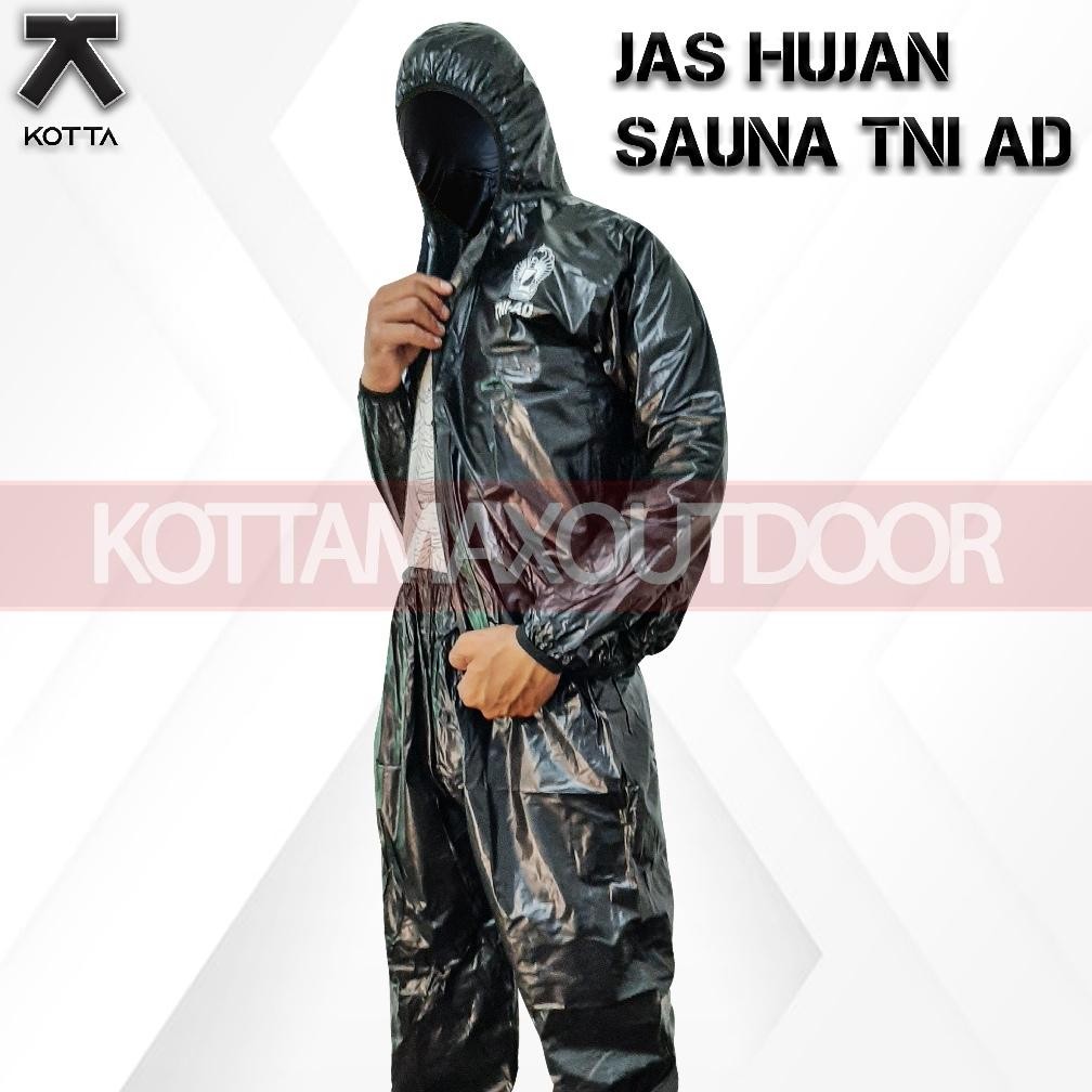 Flash Sale - JAS HUJAN TNI AD - SAUNA TNI AD - MANTEL HUJAN TNI HITAM