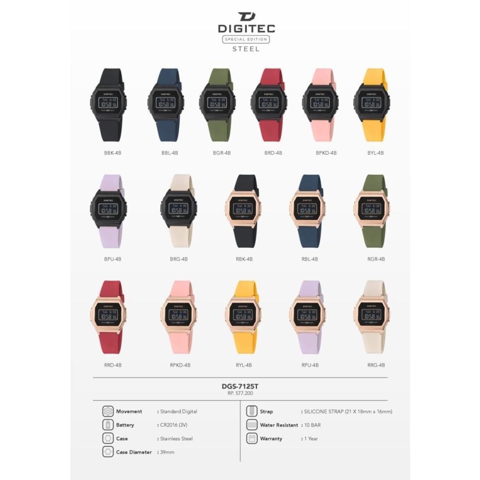 Jam Tangan 100% Original Digitec dgs7125 dgs 7125 dg7125 7125t ori
