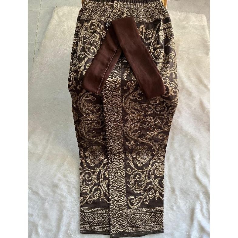 New - KAMEN JADI BORDIR MOTIF SEKARWANGI SET SELENDANG (selendang random) /KAMEN BALI/ KAMEN STRAIT/