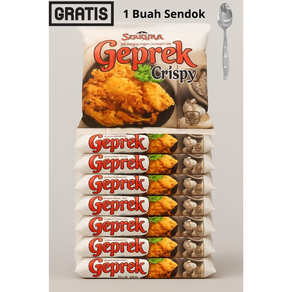 

Syakura Tepung Bumbu Serbaguna Geprek Crispy 100gr – Paket 10 Pcs + Gratis Sendok Stainless