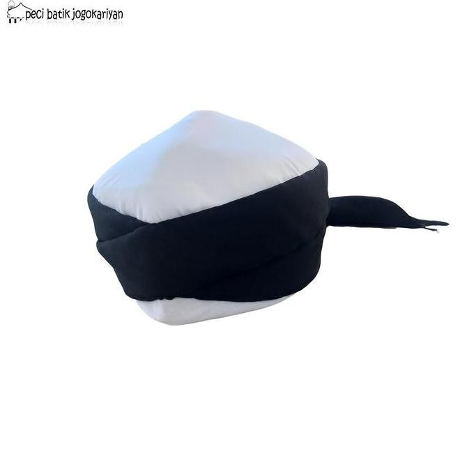 Peci Batik Jogokariyan Peci Lipat Hitam Putih Ekor Pendek Kopiyah Pria Dewasa Bisa Dicuci Kopiah  Ha