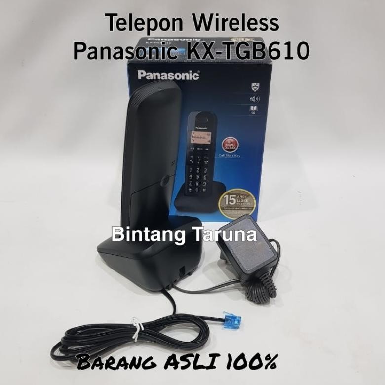 telepon wireless panasonic kx-tgb610 wireless panasonic tgb610 telpon wireless kx-tgb610