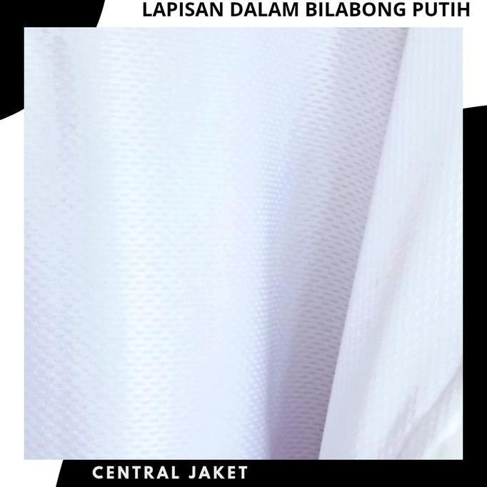 Jaket Bomber Polos Putih - Jaket BB - Taslan Waterproof