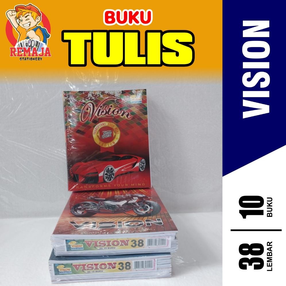 

Terbaru Buku Tulis Vision 38 Per Pack Isi 10 Buku Terbaru