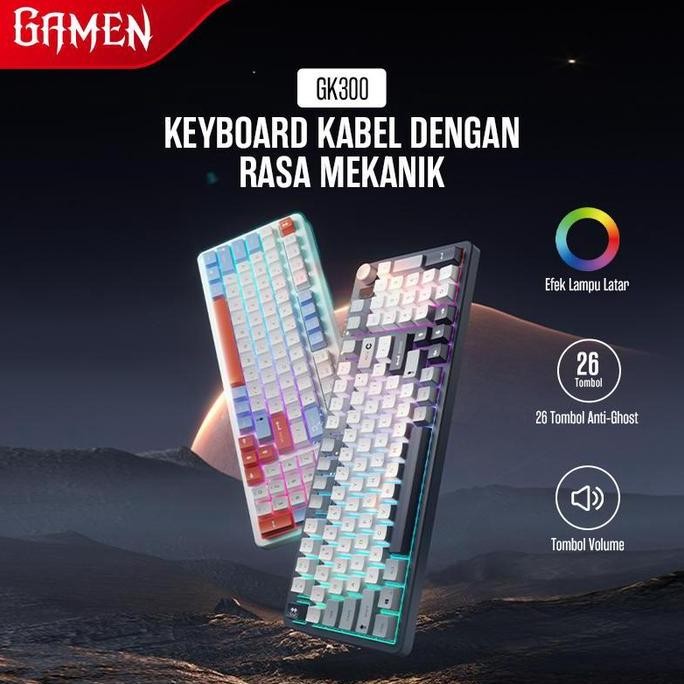 Gamen Gk300 Keyboard Membrane Feel Magnetik Co