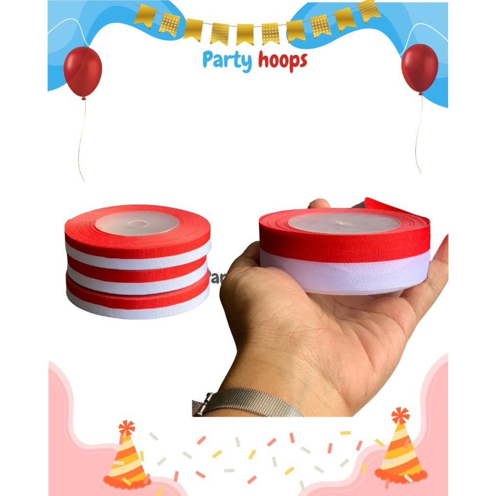 

Promo! Pita Merah Putih/17 Agustusan Per Roll Pita Satin Pita Bendera Dekorasi 17 Agustus Hari Kemerdekan Hut Ri