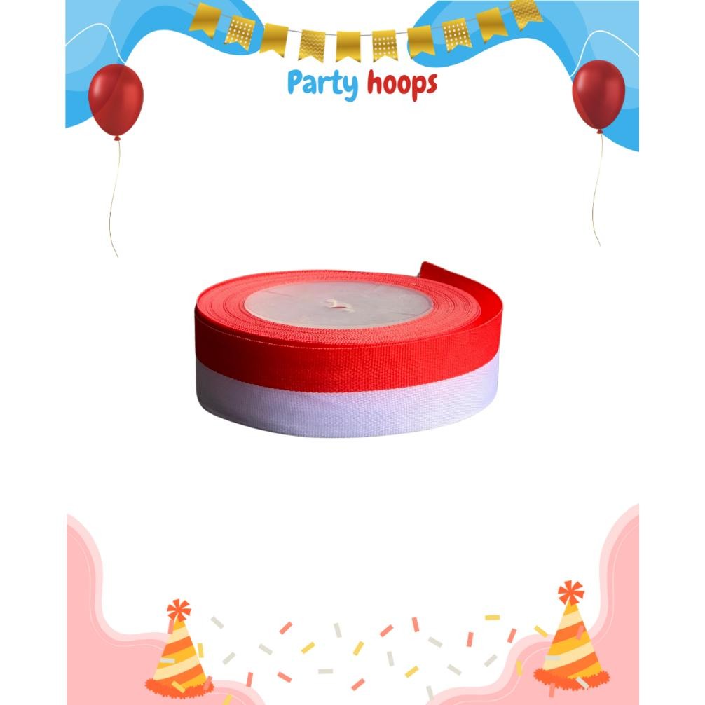 

Murah Meriah Pita Merah Putih/17 Agustusan Per Roll Pita Satin Pita Bendera Dekorasi 17 Agustus Hari Kemerdekan Hut Ri