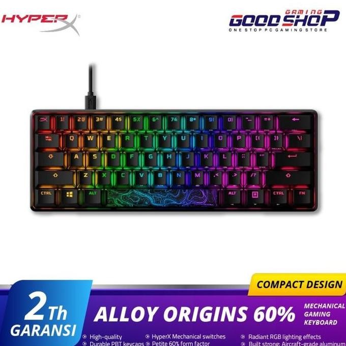 Hyperx Alloy Origins 60 - Keyboard (Aqua Switch) Co