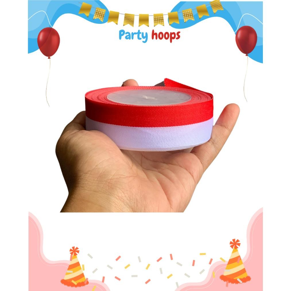 

Cod Pita Merah Putih/17 Agustusan Per Roll Pita Satin Pita Bendera Dekorasi 17 Agustus Hari Kemerdekan Hut Ri