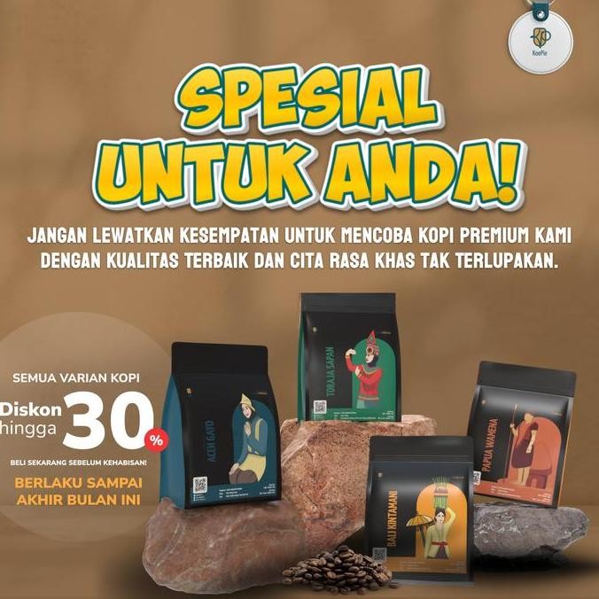 

Kopi Arabica Flores Bajawa Premium Single Origin Coffee Roasted Beans