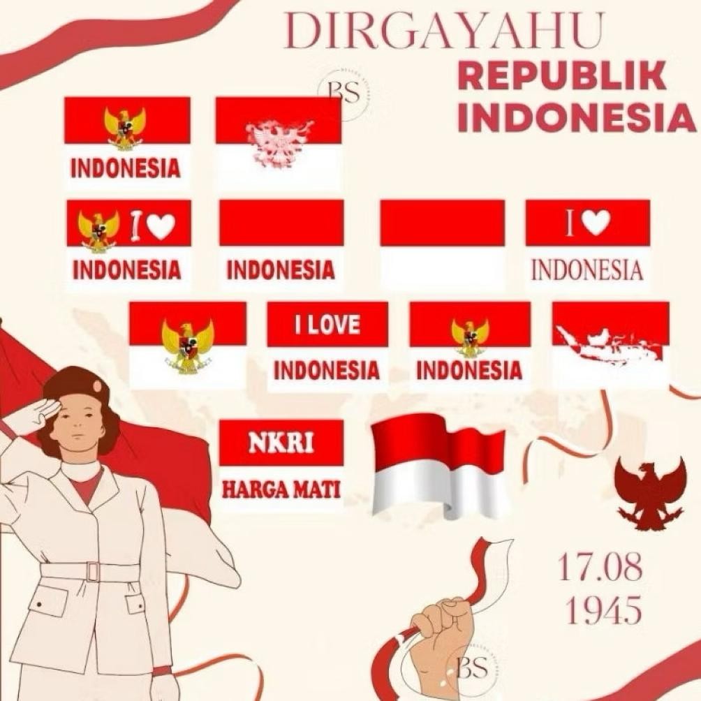 

Uj-53 Stiker Merah Putih Stiker Pipi Merah Putih 1 Lembar Isi 32 Pcs Dekorasi 17 Agustus