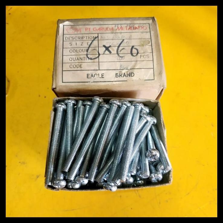 DISKON BAUT JP M 6 X 60 200 PCS !!