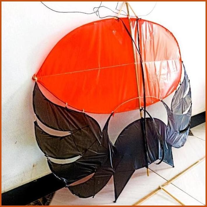 Layangan Gapangan Ram Raman Empet 80Cm Bonus Sendaren