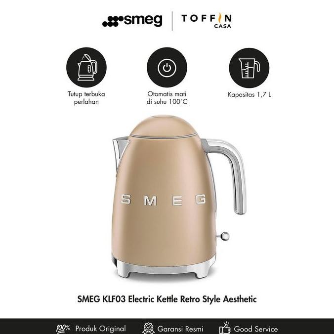Smeg Klf03 Kettle - 50'S Retro Style Aesthetic