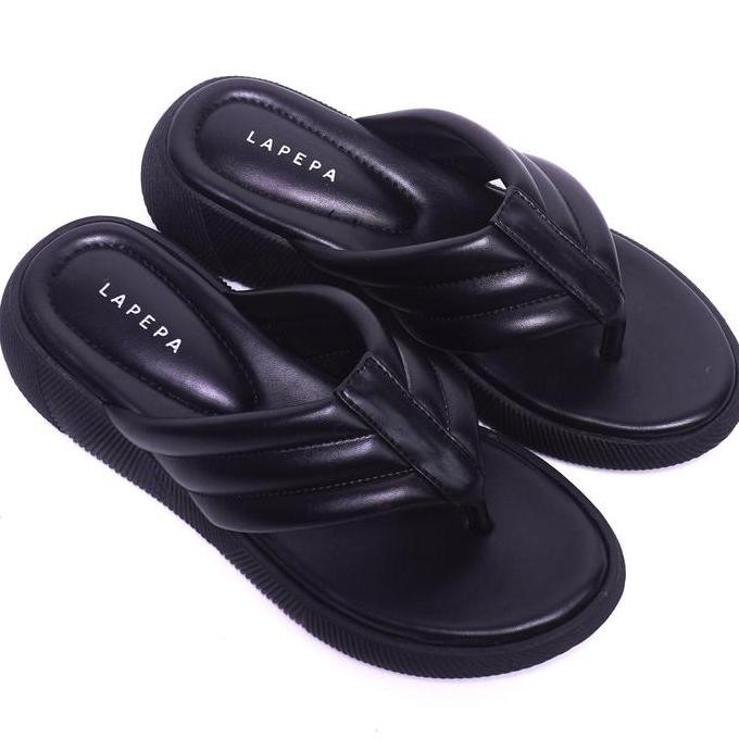 

LAPEPA YUK - Sandal Wanita Jepit Wedges ZELDA ALL COLOR Sendal Japit Platform Perempuan Empuk Warna Hitam Sandals Cewe Capit Tinggi Size 36 37 38 39 40 41 Untuk Rumahan Santai Premium Selop Wejes Kekinian Terbaru Shoes Ori Original Mall Official Store LS