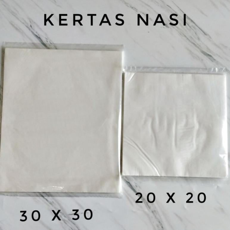 

Ok75 Fs-6 Kertas Nasi Laminasi Putih 20X20 Cm / Kertas Nasi Kfc @1Pack Berkualitas
