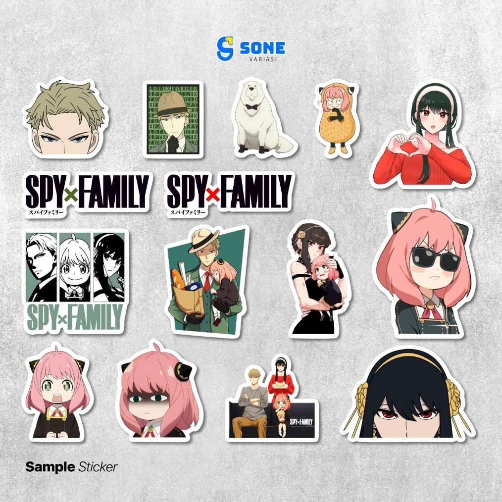 

Diskon Stiker Anime Spy x Family bahan Vinyl Waterproof Sticker Helm Buku Journal Koper Motor Casing Laptop Tumbler QXW-15