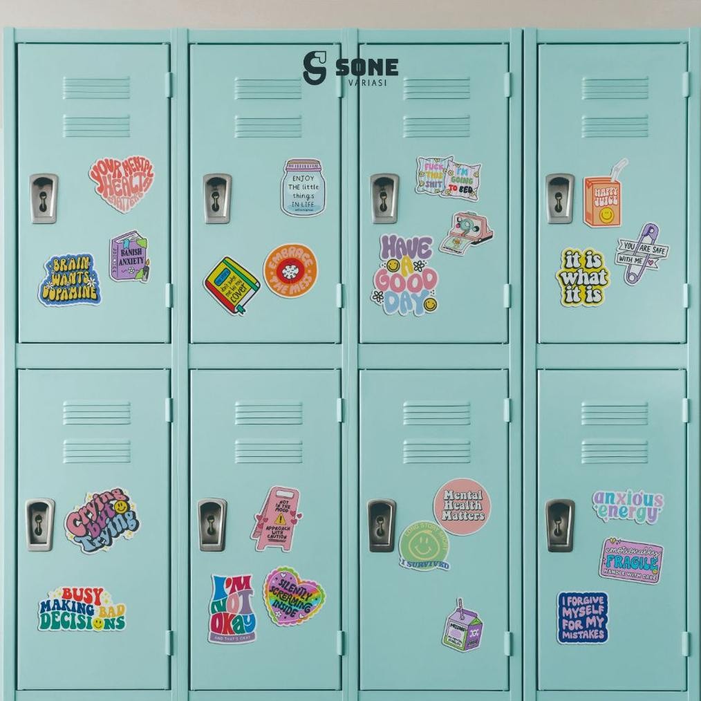 

Termurah Sticker Mental Health Aesthetic - untuk Laptop - Gitar - Koper & Helm Paper Stationery YJC-72