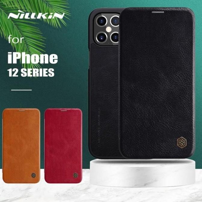 DF192 }} IPHONE 12 PRO MAX 6.7 HARD CASE NILLKIN QIN ORIGINAL FLIP BOOK COVER