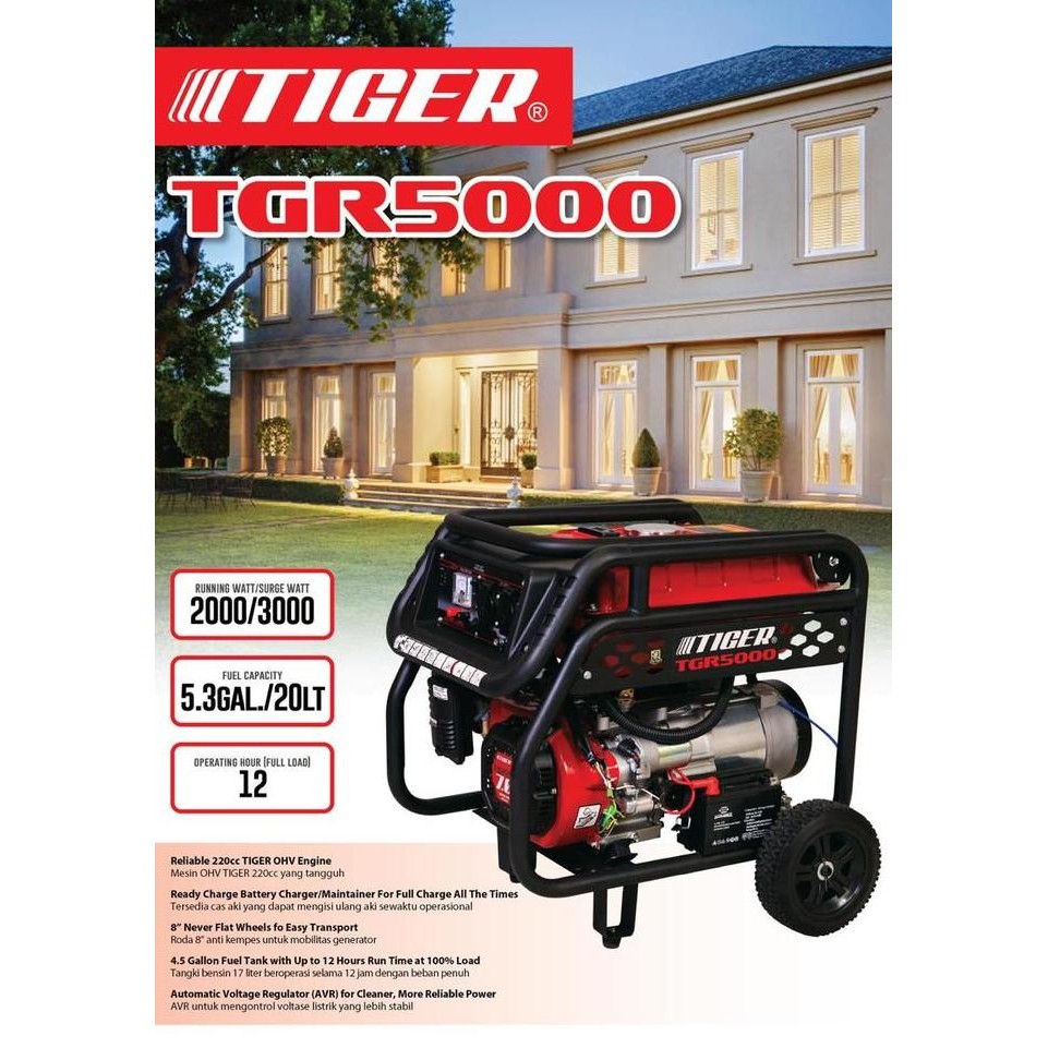 Genset Mesin 3000 Watt Generator Listrik 2500 W Terbaik