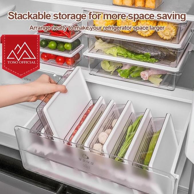 Kotak Penyimpanan Makanan Kulkas Korea Food Container Toples Storage Allshop
