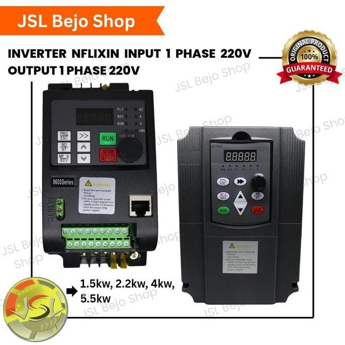 Inverter Vfd At2 Input 1 Ph 220V Output 1 Ph 220V For Motor Dinamo 1