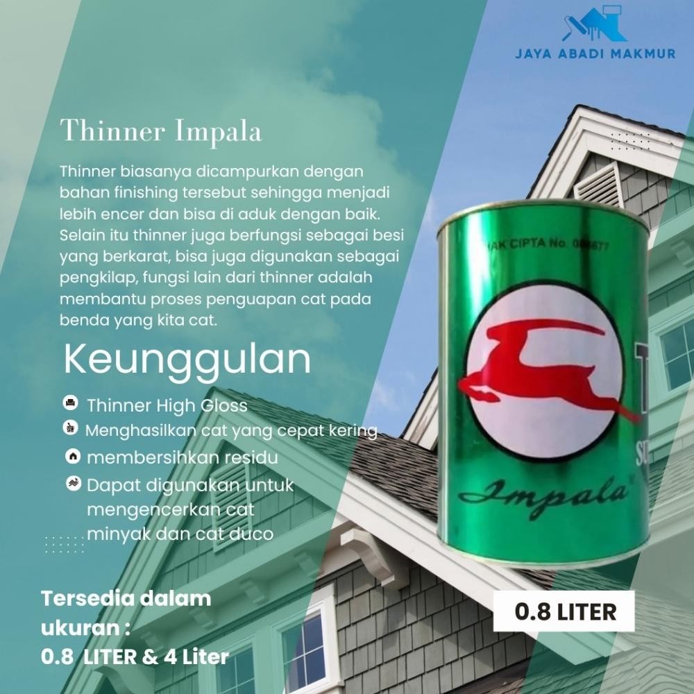 Thinner Impala / Pengencer Cat Kayu dan Besi aSt