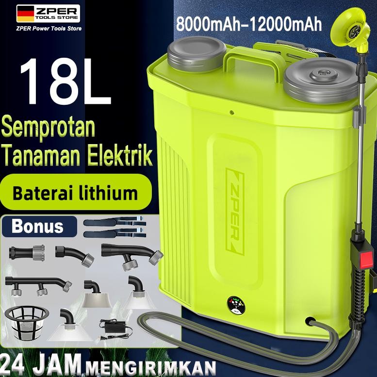 ZPZPER 18 L 8Ah / 12Ah Alat Semprot Tangki Sprayer Manual 18 Liter Alat Semprotan Hama Padi and Spra