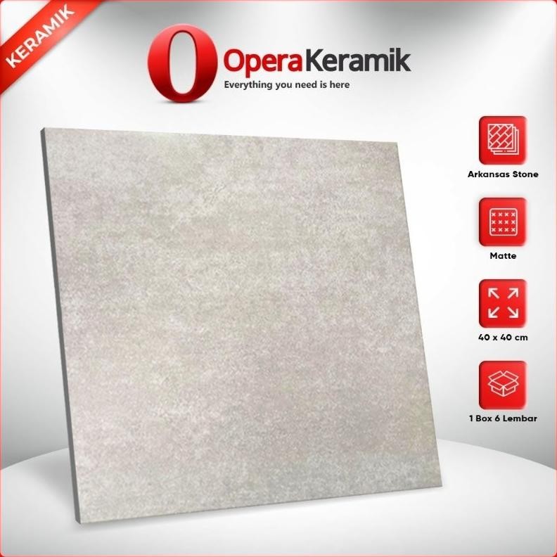 Keramik Lantai Anti Slip 40x40 Arkansas Stone aSt