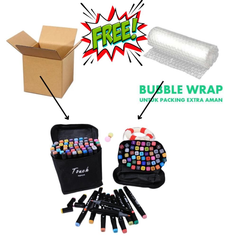 

U-45 Touchfive 168/120/80/60/48 Warna Sketsa Spidol Umum General Marker Set Animation Markers U-45