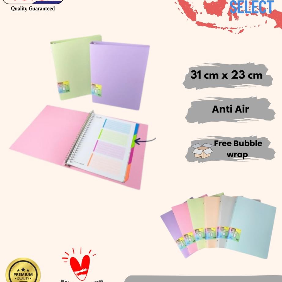 

Binder Note 909 26 Ring Pastel Buku Catatan Sekolah Journal Agenda Ukuran B5 Topla