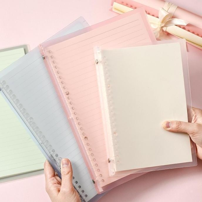 

Binder A5 Buku Tulis Sekolah Notebook Binder Yang Dapat Dilepas Lembut Dan Tahan Air 30 Lembar