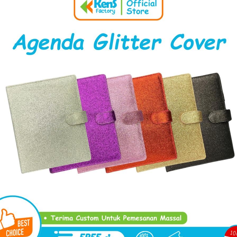 

Binder Gliter Ukuran A5 Ring 20 With Box