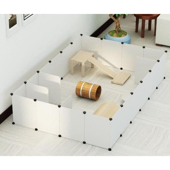 NEW - Kandang Kucing Kelinci Anjing Large Atap Rumah Plastik