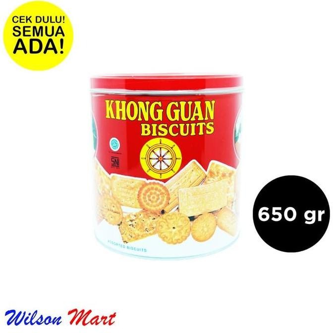 

Grosir Khong Guan Assorted Biscuits 650 Gram Kaleng Bulat
