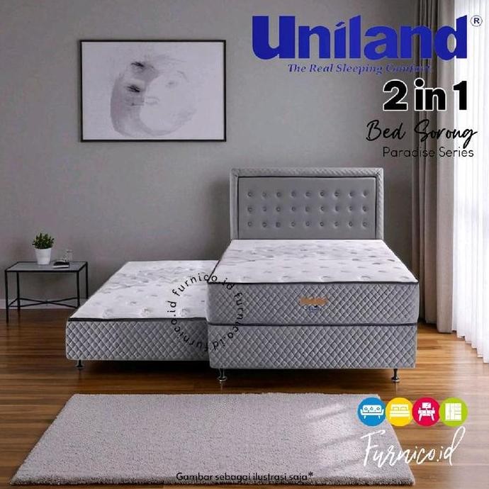 Kasur Springbed 2in1 Uniland  90x200 Spring Bed 2 in 1 Sorong Bisa ditarik | BANDUNG