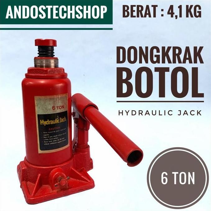 BEBAS ONGKIR - Dongkrak Botol 6 Ton | Dongkrak Mobil 6T | Hydraulic Jack