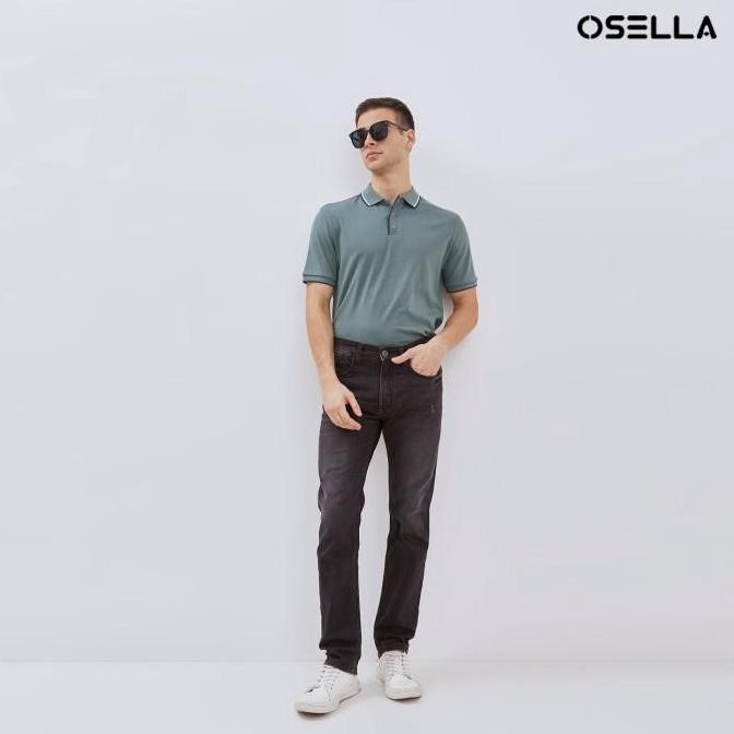 Promo [New] Osella Paul Slim Fit Jeans In Grey Wash Denim 208O400741 | Celana Jeans Pria