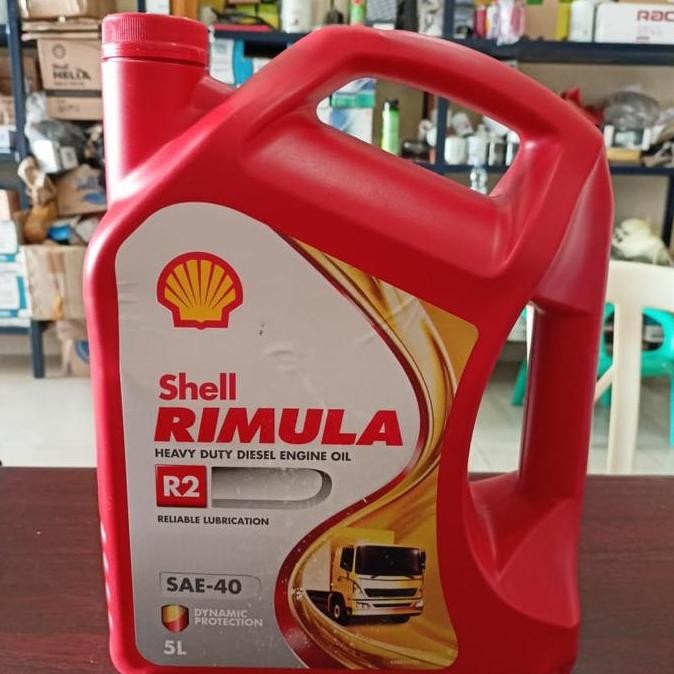 TERBARU - OLI MOBIL DIESEL GENSET SHELL RIMULA SAE40 KEMASAN 5 LITER