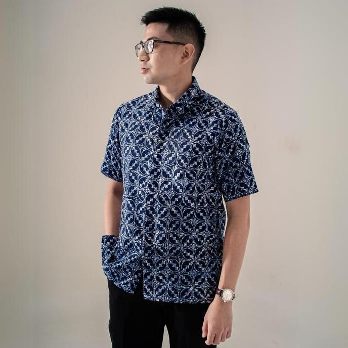 Grosir Lavite - Mandalas Kemeja Batik Pria Premium Lengan Pendek