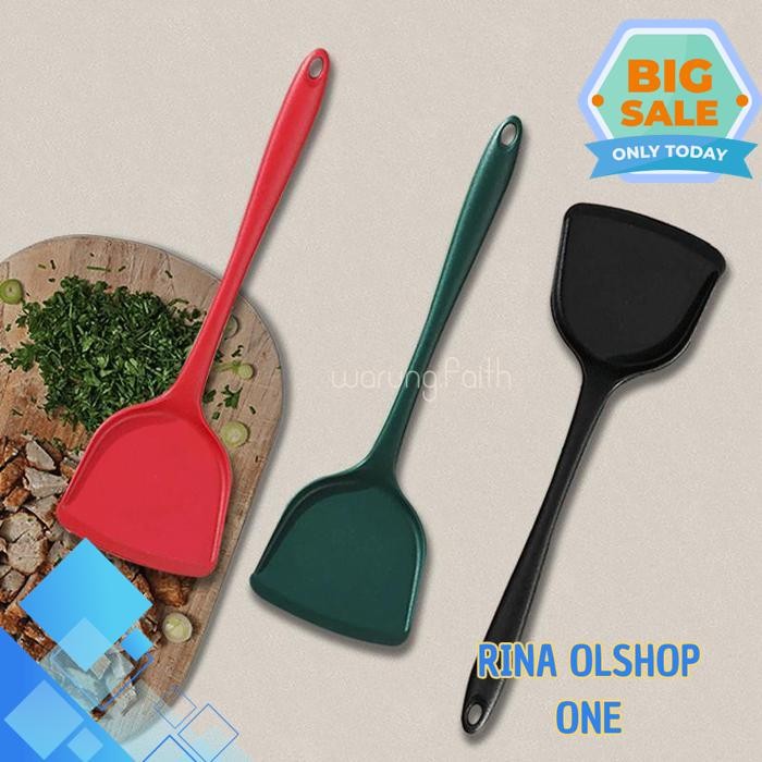 

SOFT SILICONE SPATULA COD HOUSEHOLD NON STICK POT SPATULA HEAT-RESISTANT SPATULA BY RINA OLSHOP ONE