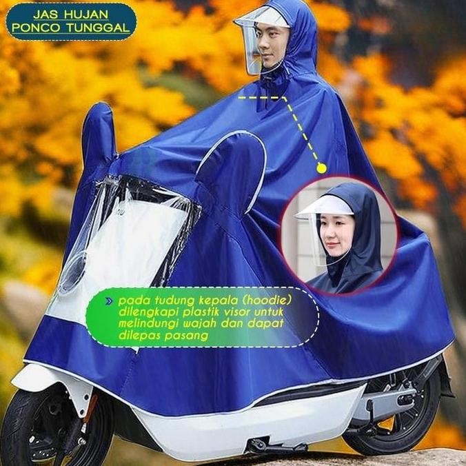TERLARIS - Jas Hujan Wanita Dan Pria air Jas hujan sepeda motor Jas hujan untuk dua orang