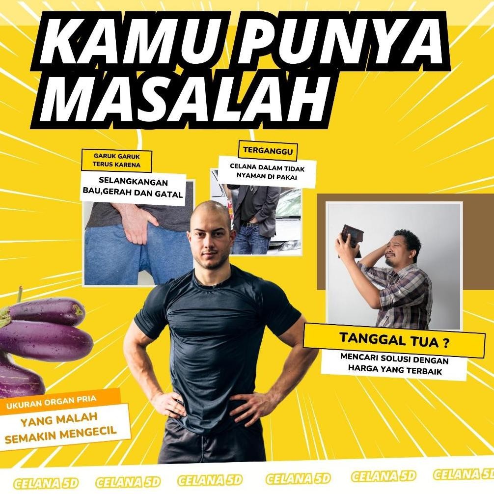 Ready_Stock_Cod Celana Dalam 5D Magnetic Premium Boxer Therapy Kesehatan Vitalitas Pria Bahan Seamle