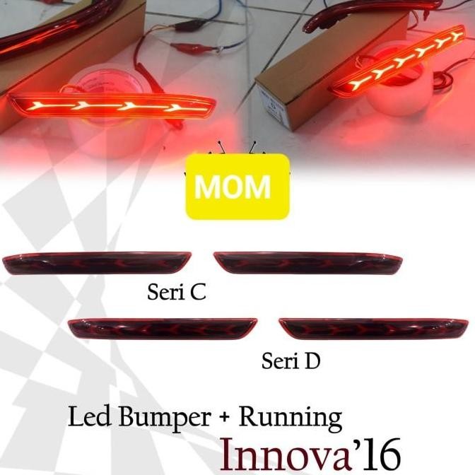 Sale Lampu Reflektor Mata Kucing Bumper Belakang Innova Reborn Smoke