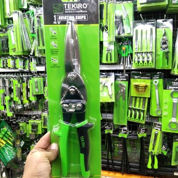 Tekiro gunting seng plat 12in / gunting baja ringan 12in [terbaik]