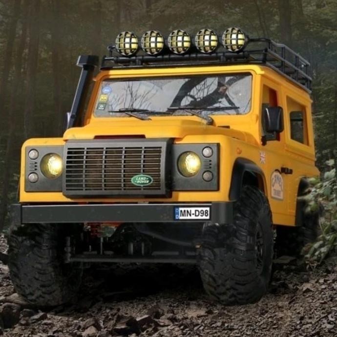 Rc Adventure Mobil Offroad Mn99S D99 Full Propo Defender Lampu Sein Ban Remote Control Baterai Cas R